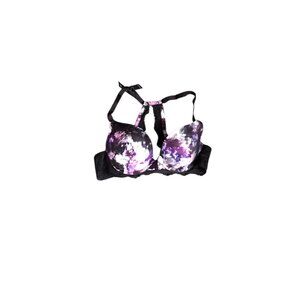 NWT Torrid Black and Purple Pushup Plunge Bra